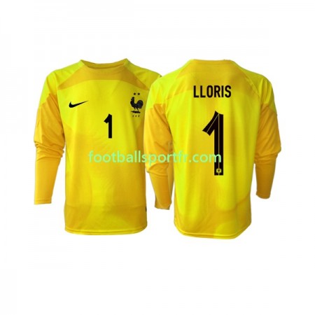 Tenue France Hugo Lloris 1 Gardien Troisieme World Cup 2022 Maillot de Foot ML